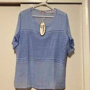 Baby blue Azúcar women blouse.